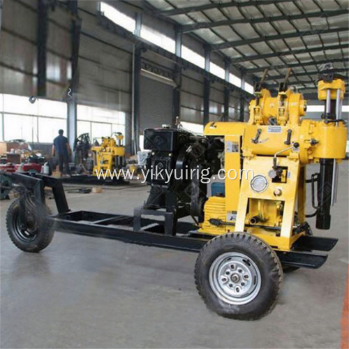 130m Trailer-Type Hydraulic Water Well Drilling Machine